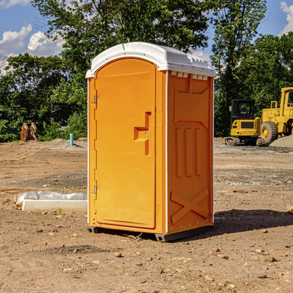 porta potty at a construction site